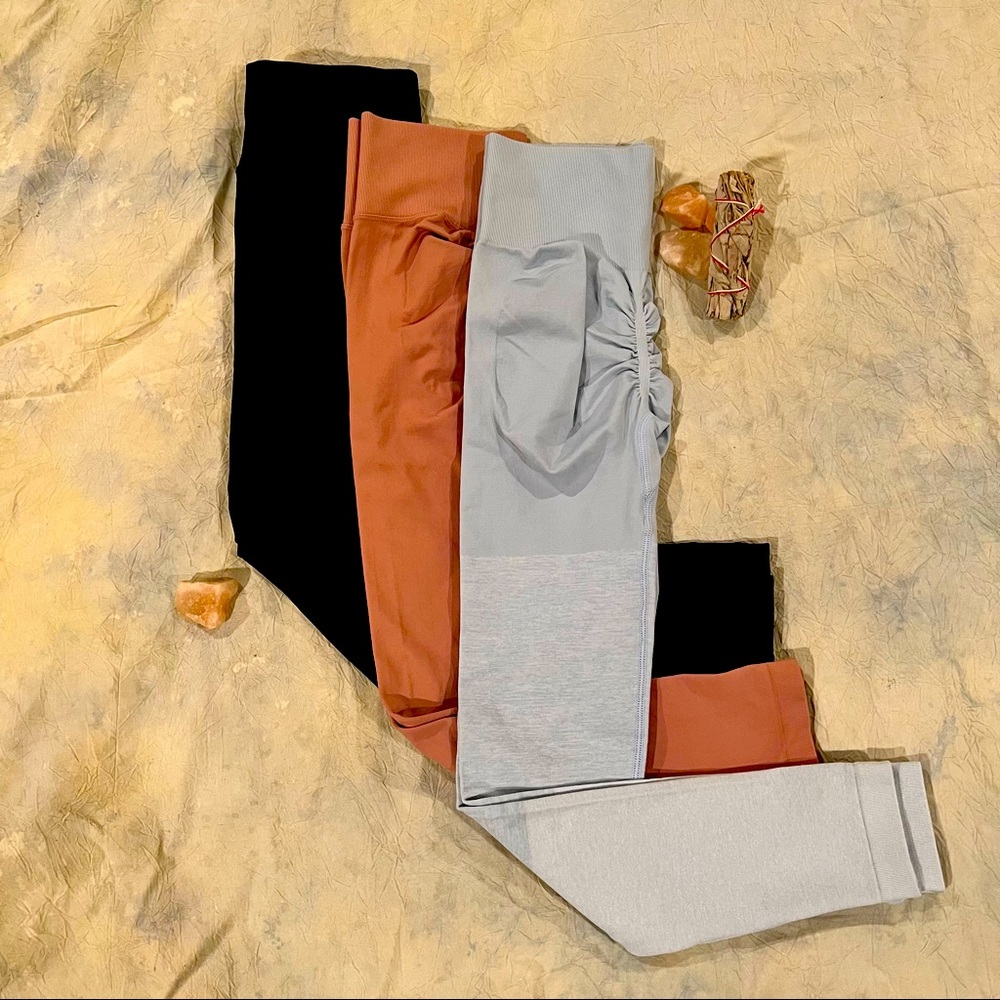 Scrunch Butt Shaping Workout Leggings (pack of 3)